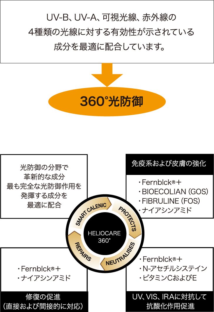 配合成分と光防御作用