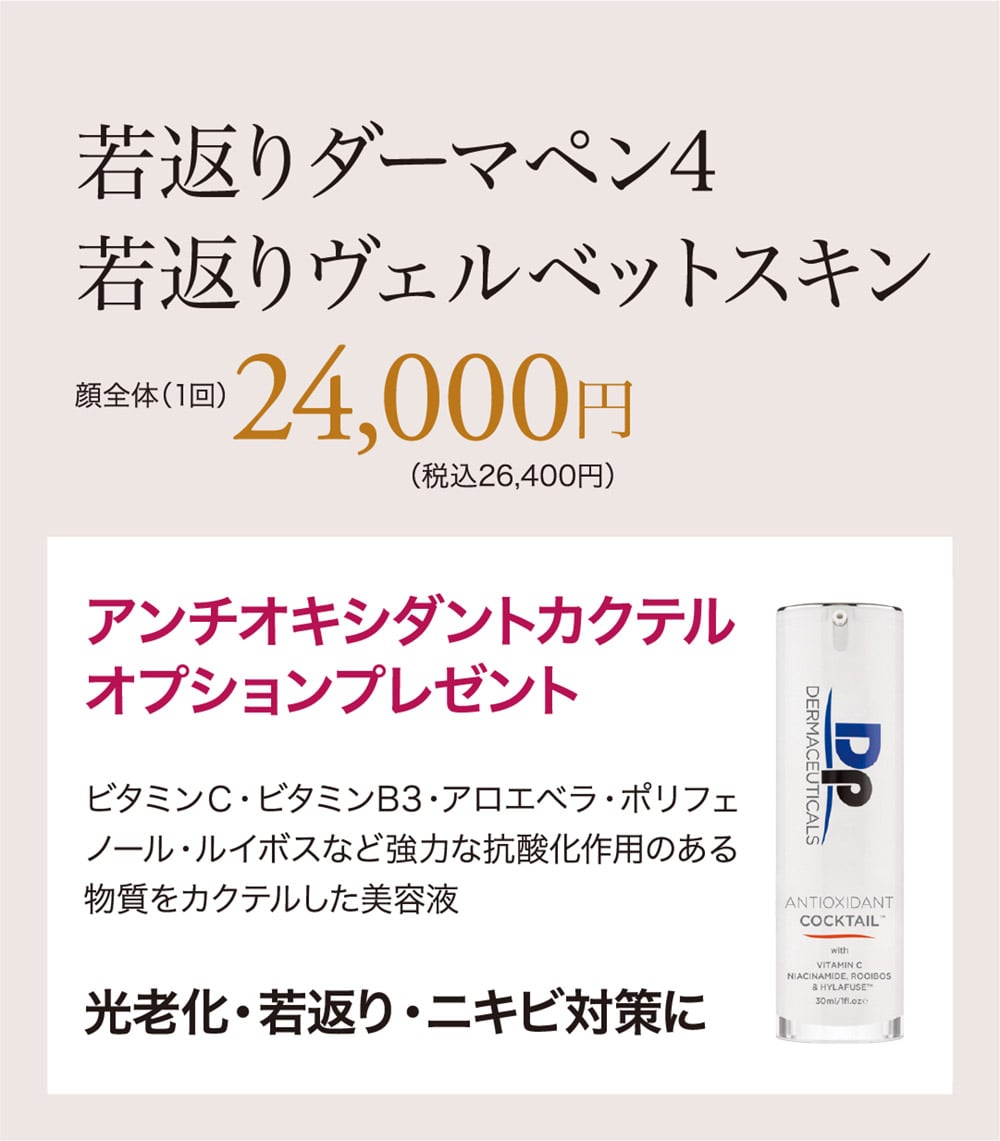 若返りダーマペン4 若返りヴェルベットスキン
