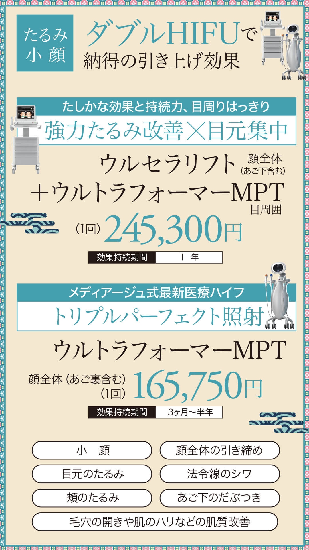 ウルトラフォーマーMPT,医療ハイフ,HIFU,最新ハイフ,たるみ治療,小顔,若返り