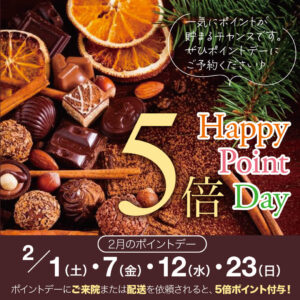 ポイント5倍デー
