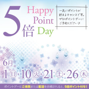 ポイント5倍デー