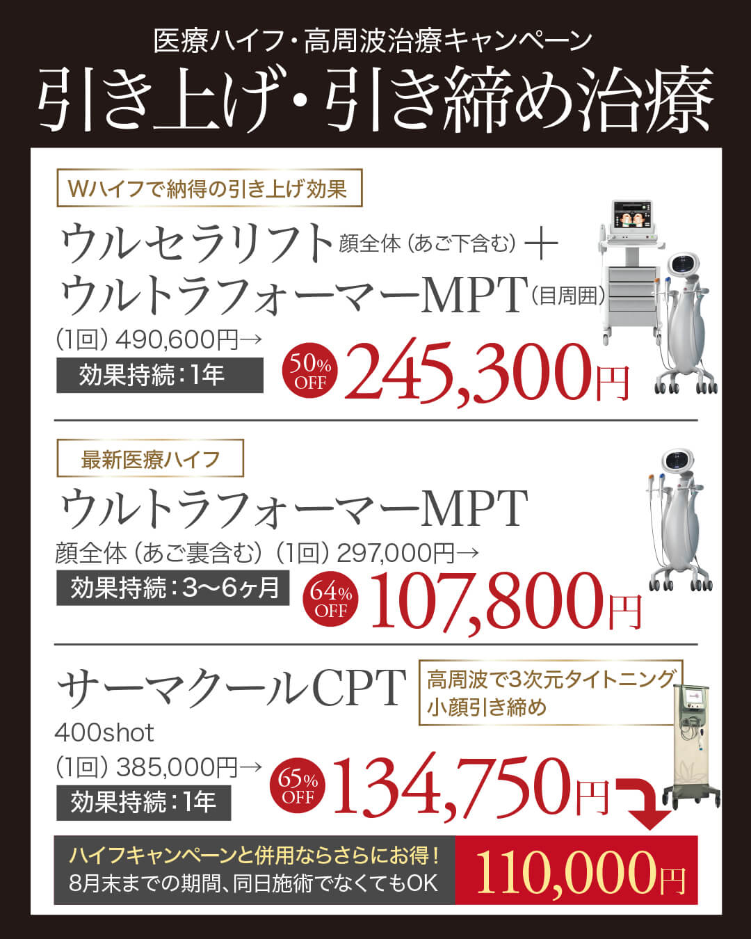 ウルトラフォーマーMPT,医療ハイフ,HIFU,最新ハイフ,たるみ治療,小顔,若返り