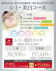 フォトフェイシャル,フォトBBL,サイトンBBL,IPL,シミ,美白