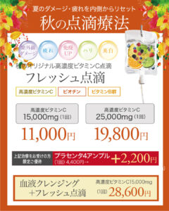 高濃度ビタミンC点滴,疲労回復,免疫力UP,抗酸化作用,抗動脈硬化作用,美白,美肌