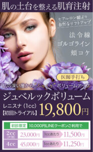 ジュベルックボリューム,レニスナ,肌再生,スキンブースター,肌育注射