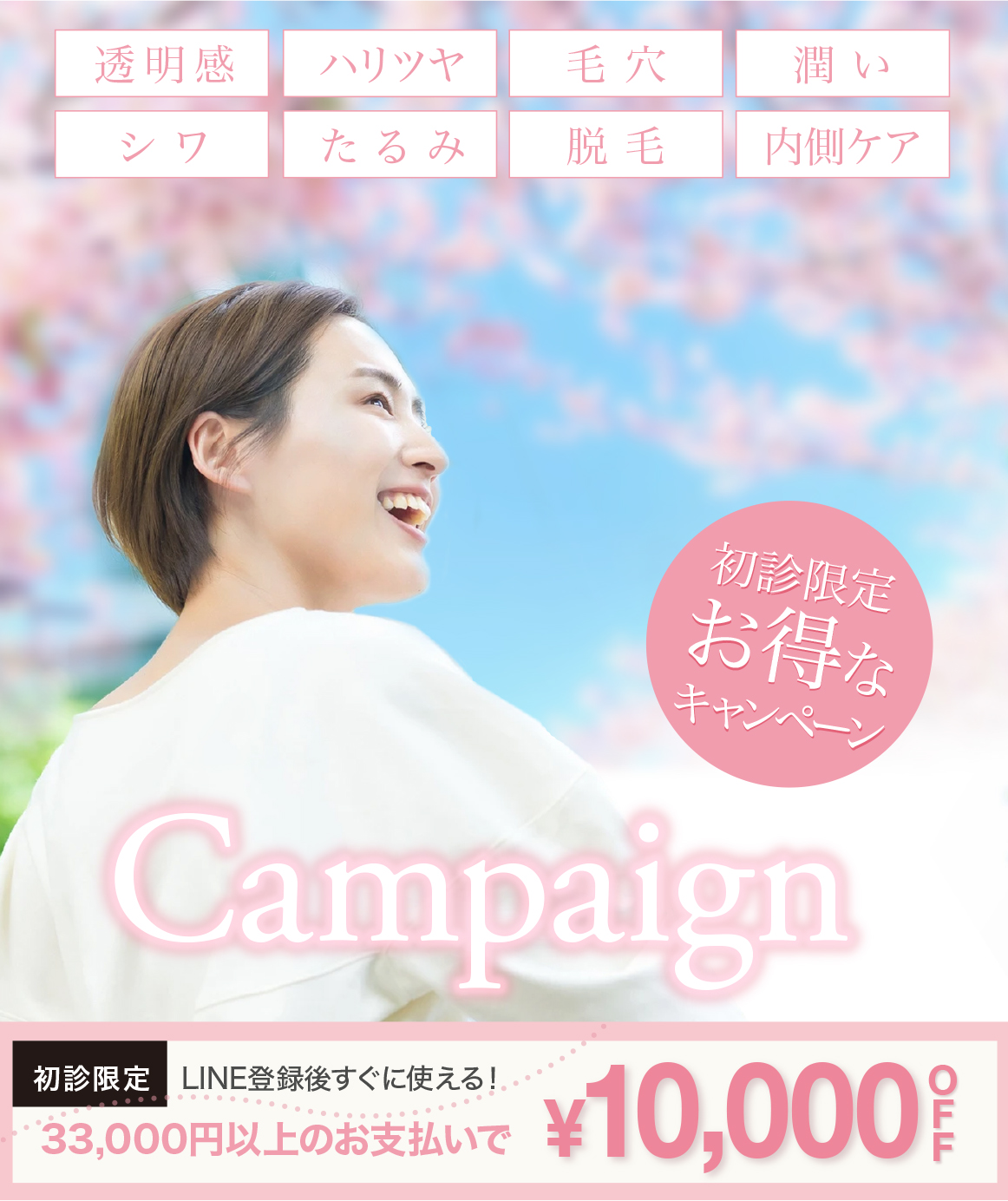 今月のキャンペーン,初診対象,LINEクーポン
